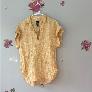 GAP Mustard Patterned Blouse
